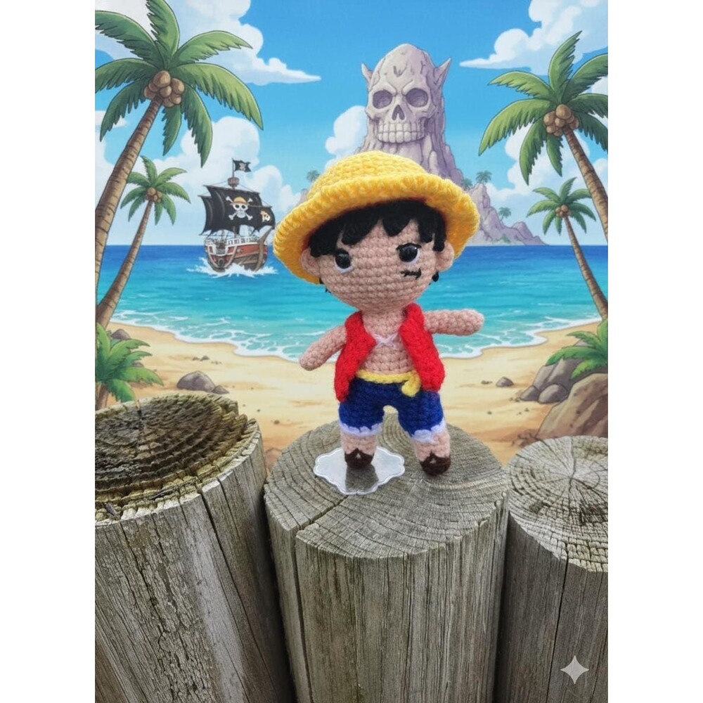 Amigurumis Crochet Monkey D Luffy - One Piece